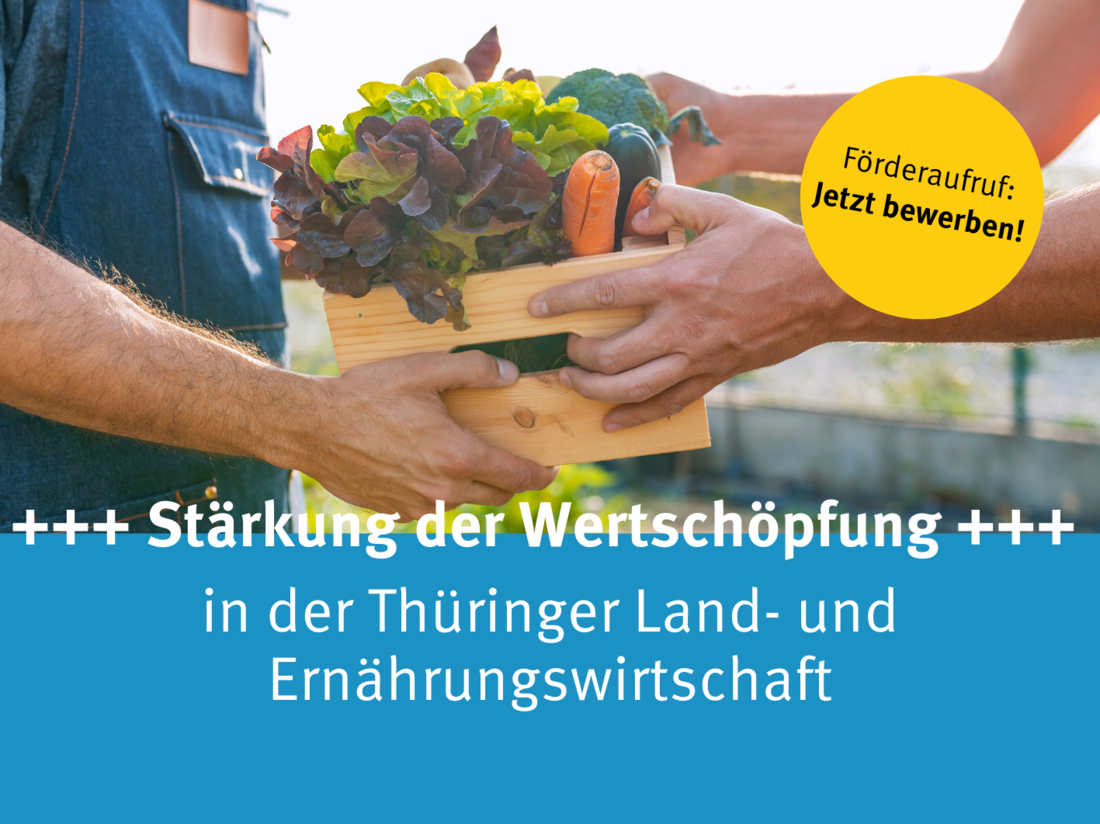 SharePic: Förderaufruf Stärkung der Wertschöpfung in der Thüringer Land- und Ernährungswirtschaft