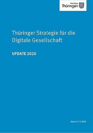 Cover der Broschüre Thüringer Strategie für die Digitale Gesellschaft (Update 2020)