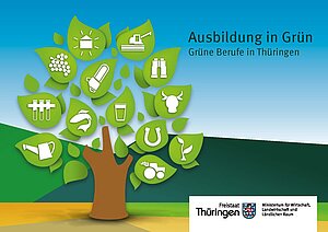 Cover_Broschüre. Ausbildung in Grün. Grüne Berufe in Thüringen Cover_Broschüre. Ausbildung in Grün. Grüne Berufe in Thüringen